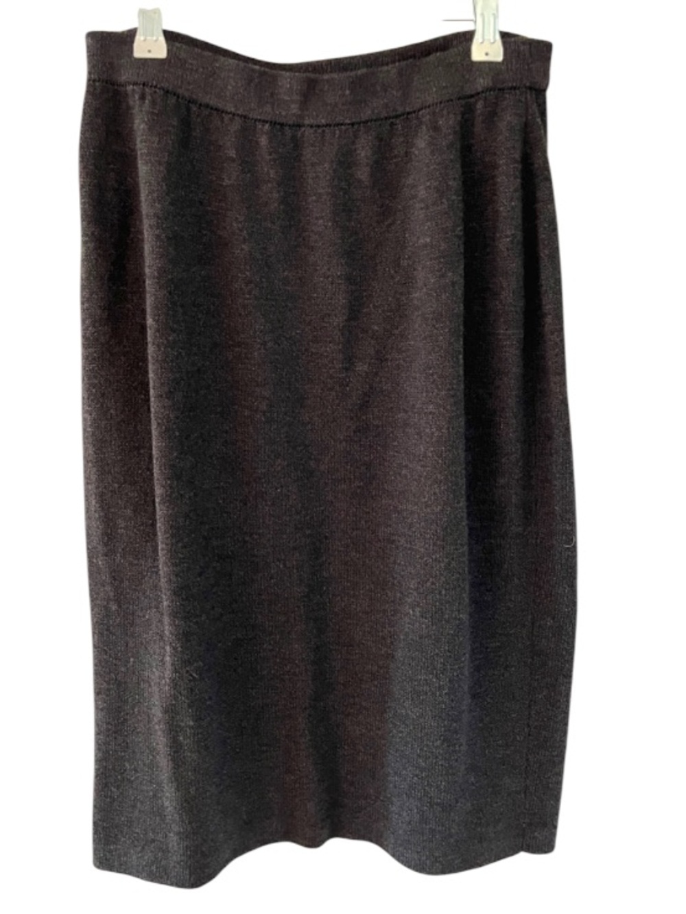 St John Collection Gray Midi Shirt Sz 8 Santana Knit